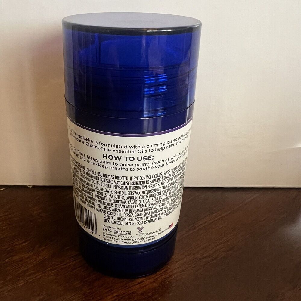 Dr.  Teal's Sleep Balm + Sleep Blend With Melatonin, Lavender & Chamomile - Picture 2 of 3